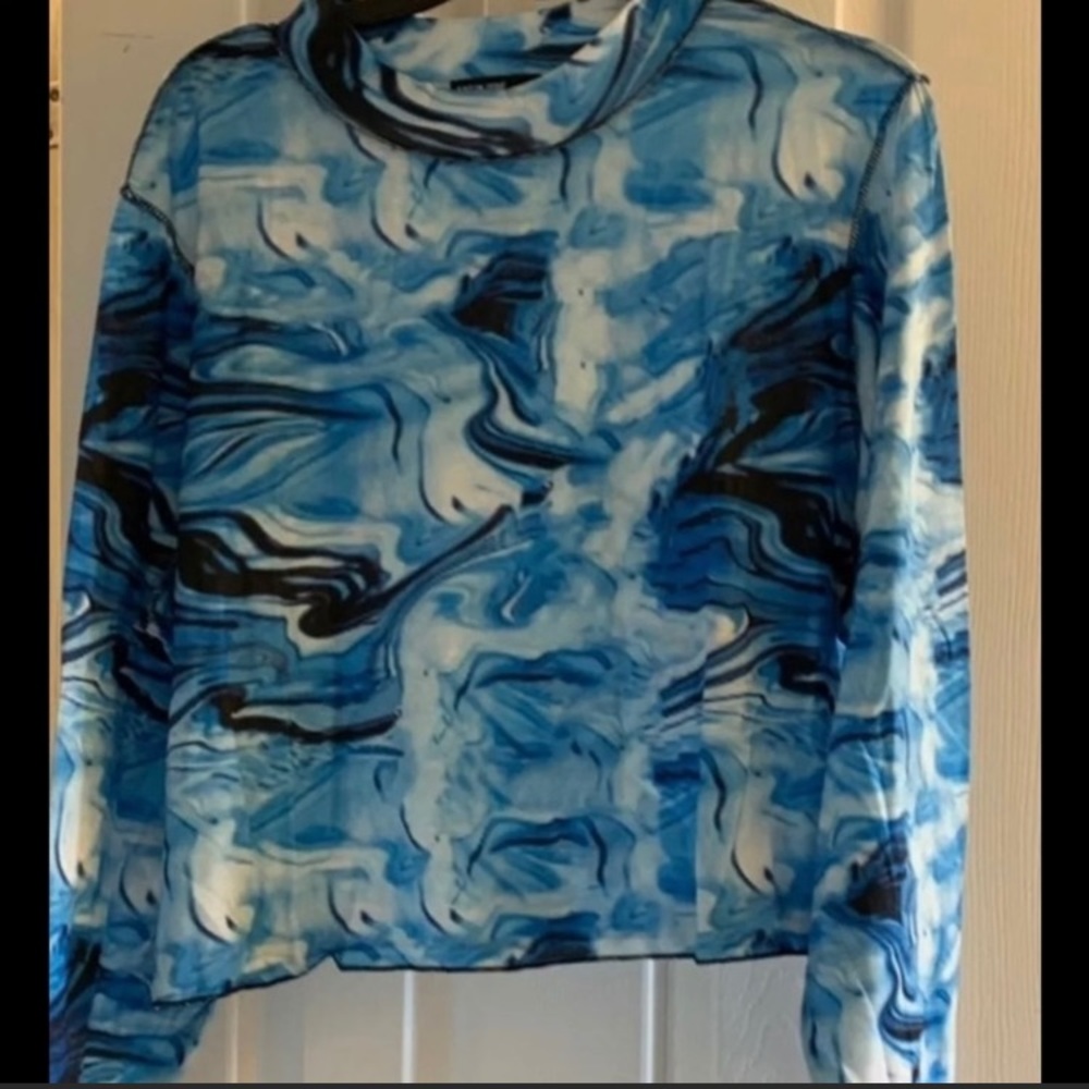 Women’s plus size Tie Dye Crop Top